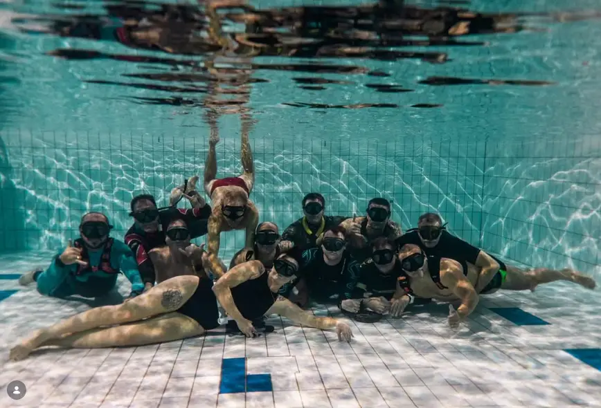 Adhérents du club CESO Freediving 85, club convivial des Sables d'Olonne
